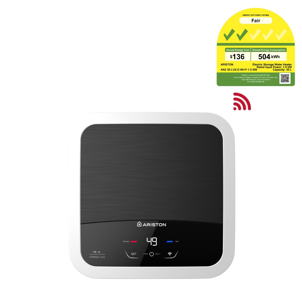 ANDRIS2 30 LUX-D WI-FI ELECTRIC STORAGE WATER HEATER